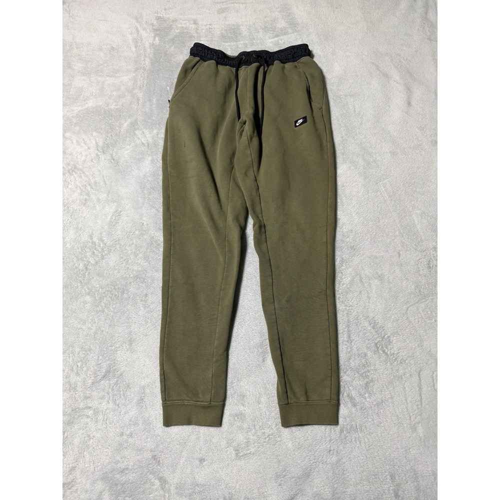 Nike Tech Joggers Mens Small Green Fleece Modern Sportswear Athletic 835862